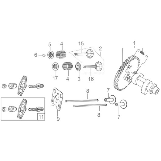 Распредвал и клапана Champion GTP82 после 2019 года